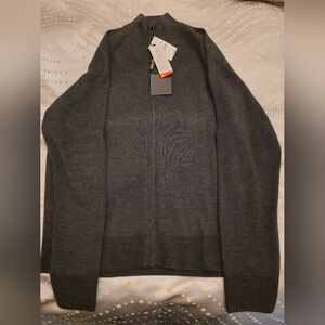 Nordstrom Men's Charcoal Zip-Up Sweater